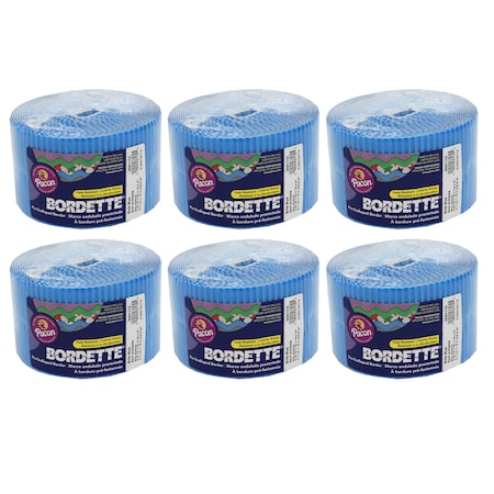 Bordette Decorative Border, Brite Blue, 2.25" x 50ft, PK6 37176